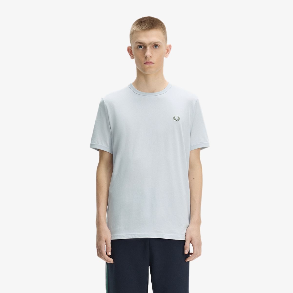 프레드페리(FRED PERRY) [Sport] 링어 티셔츠 - 더스키 블루 AFPM2613519-28A
