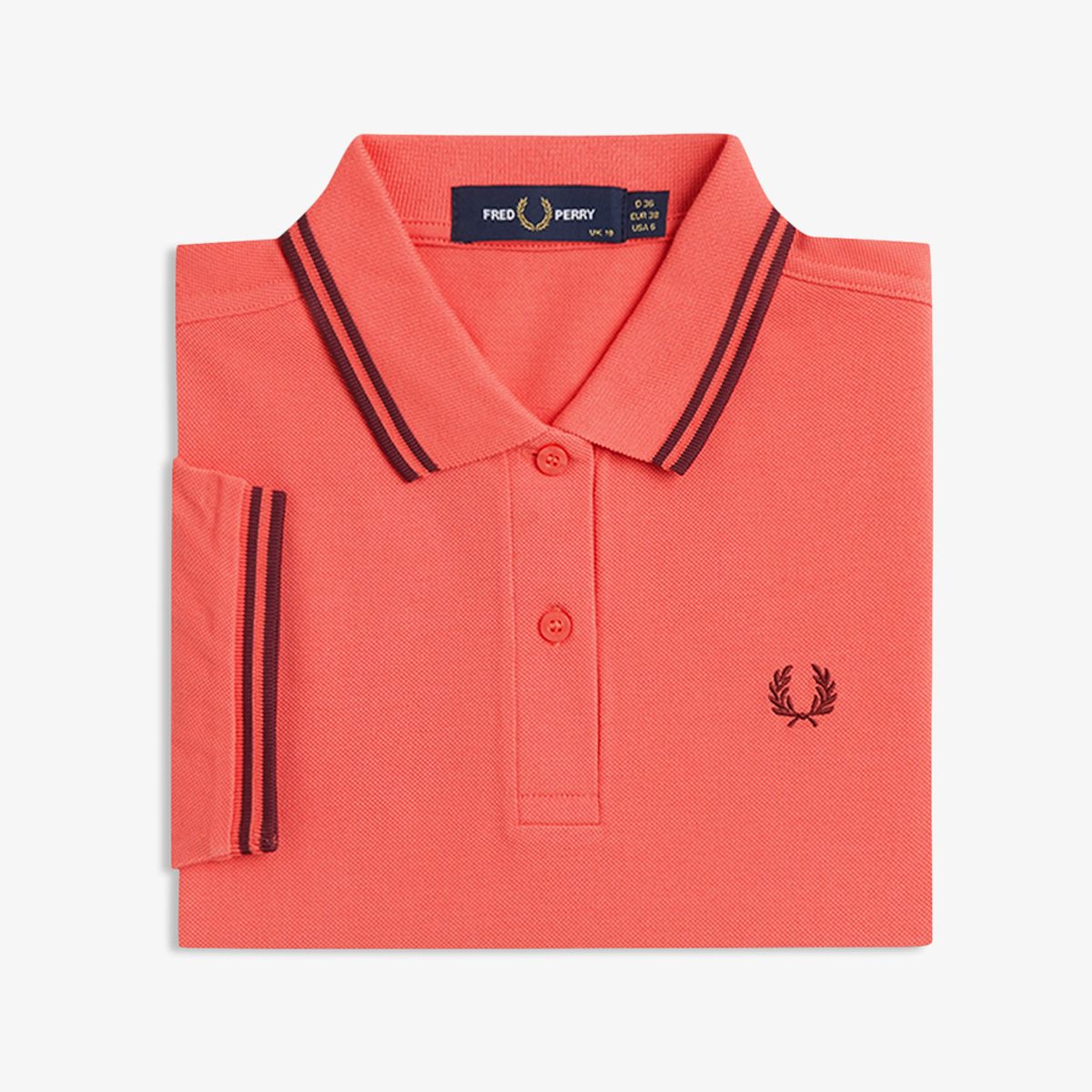 프레드페리(FRED PERRY) [G3600] 트윈 팁 프레드페리 셔츠 - 스트로베리크림/옥스블러드 AFPF2613600-22C