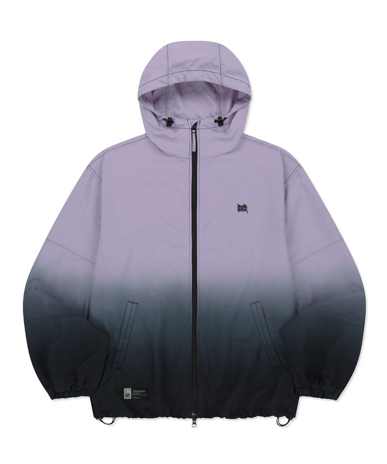 STEPDYED WINDBREAKER JACKET - BLACK