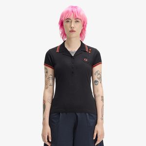 [Amy Winehouse] 포켓 디테일 니트 셔츠 - 블랙/화이트 AFPF2612142-102