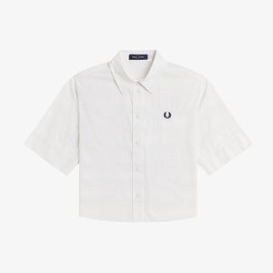 [Womens] 오픈 위브 체커보드 셔츠 - 스노우 화이트 AFPF2612188-129