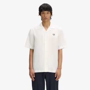 [Sharp] 리넨 블렌드 리비어 칼라 셔츠 - 스노우 화이트 AFPM2619894-129