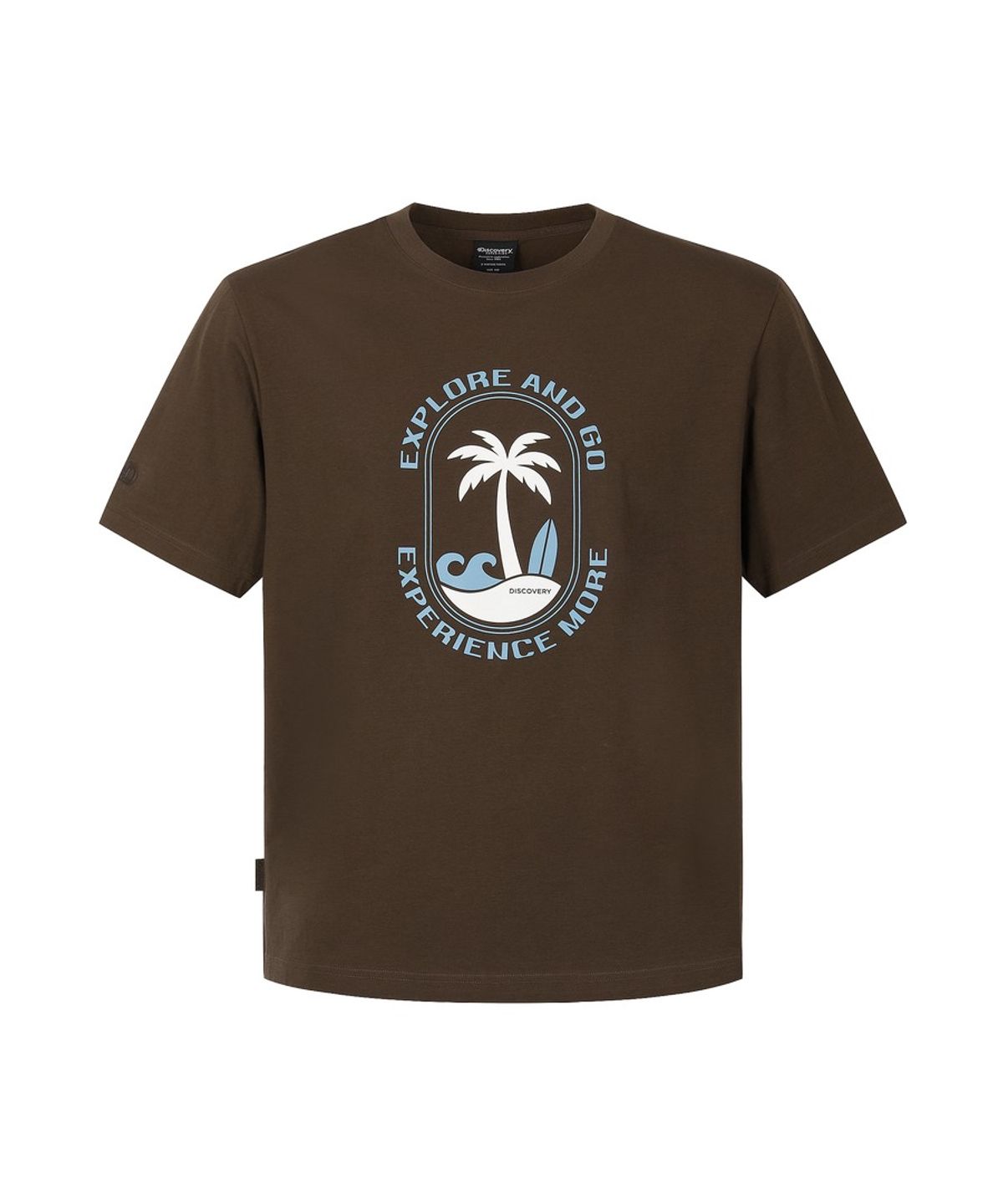 디스커버리 익스페디션(DISCOVERY EXPEDITION) 유니 프레시벤트 아일랜드 그래픽 반팔티셔츠 (Brown)