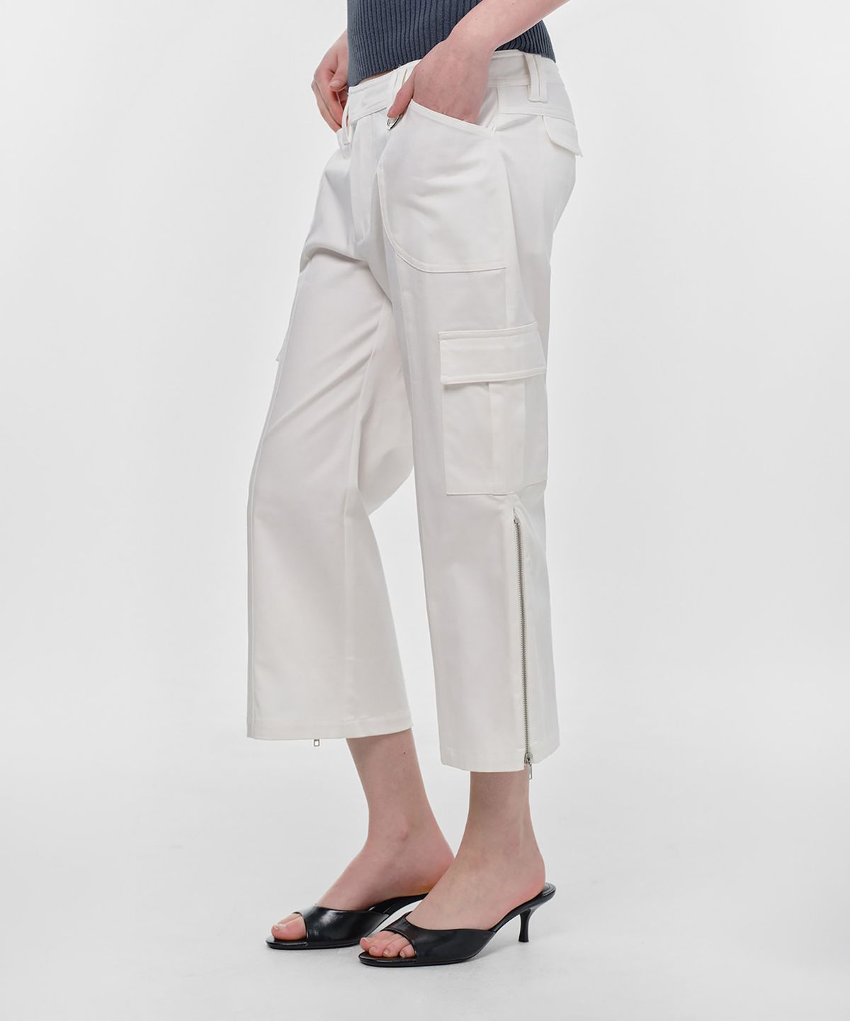 썬번프로젝트(SUNBURNPROJECT) CAPRI CARGO PANTS, WHITE