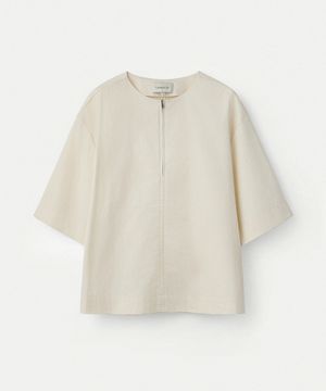 Extra Long Staple Cotton Zipper Front Pullover_Day Light