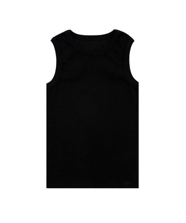 WOMENS BASIC SLEEVELESS BLACK