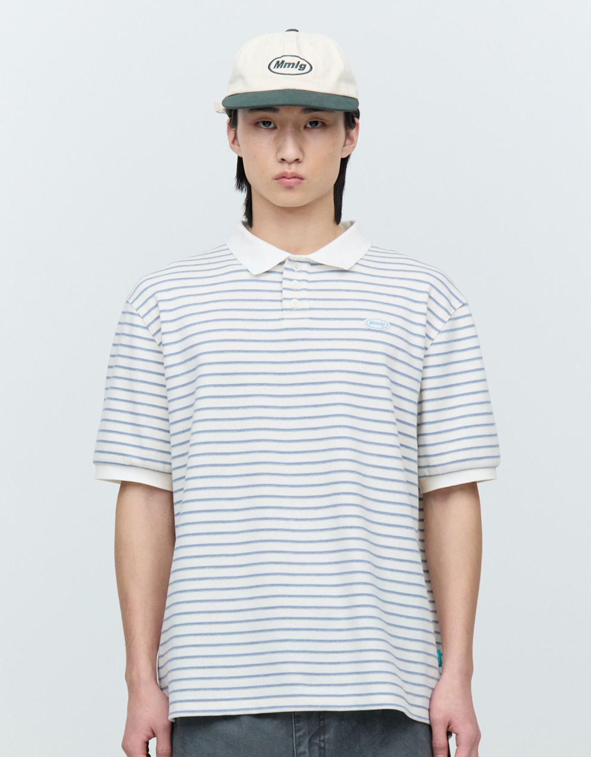 엠엠엘지(MMLG) WAVY DAYS PIQUE SHIRT (BLUE)