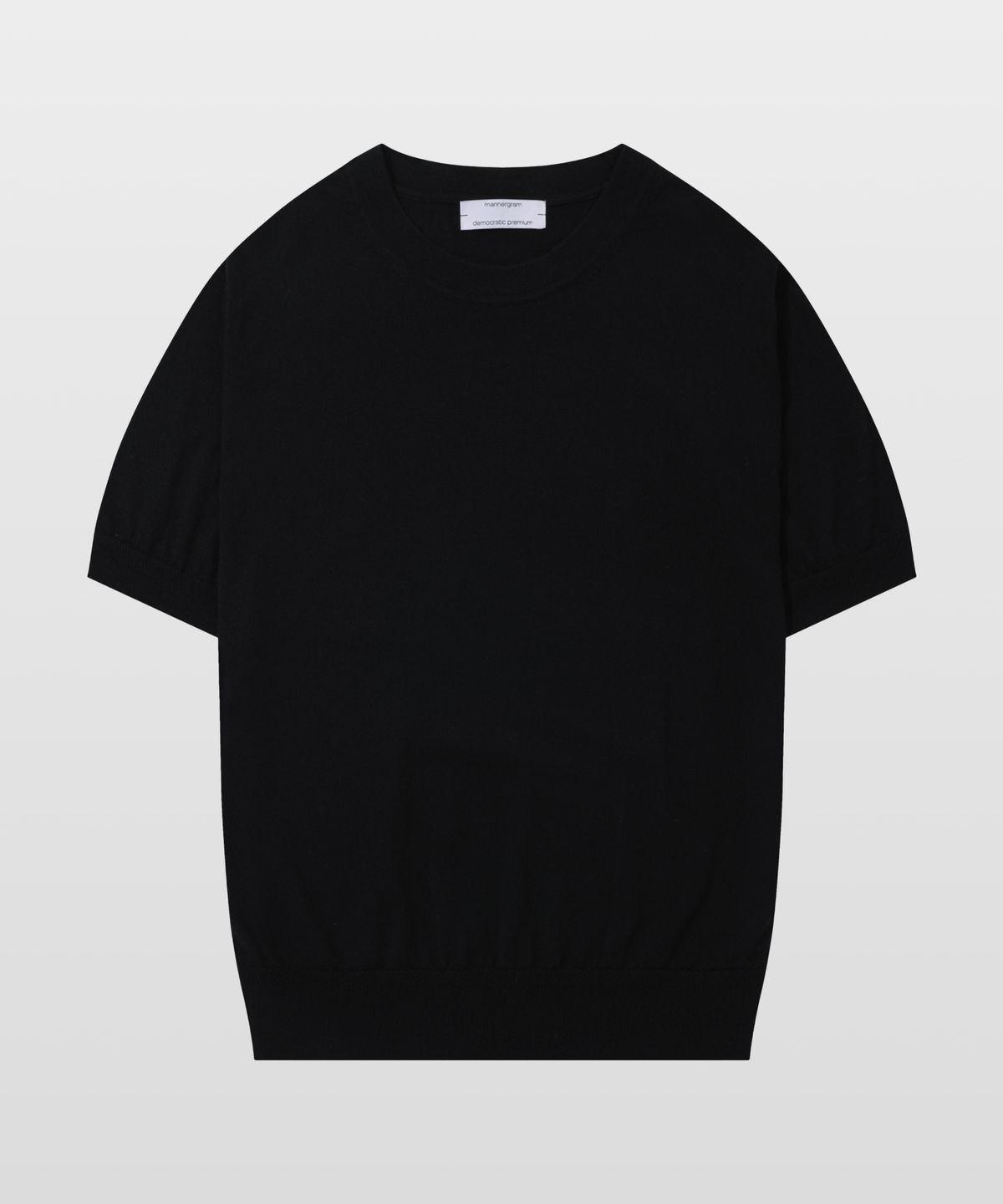 매너그램(MANNERGRAM) [제냐 이태리 수입원사] Zegna YARN 라운드니트 블랙_제냐 썸머울100