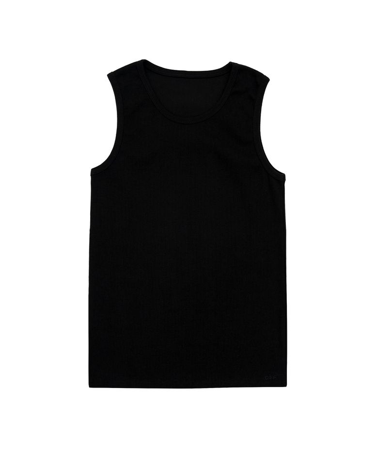 MENS BASIC SLEEVELESS BLACK