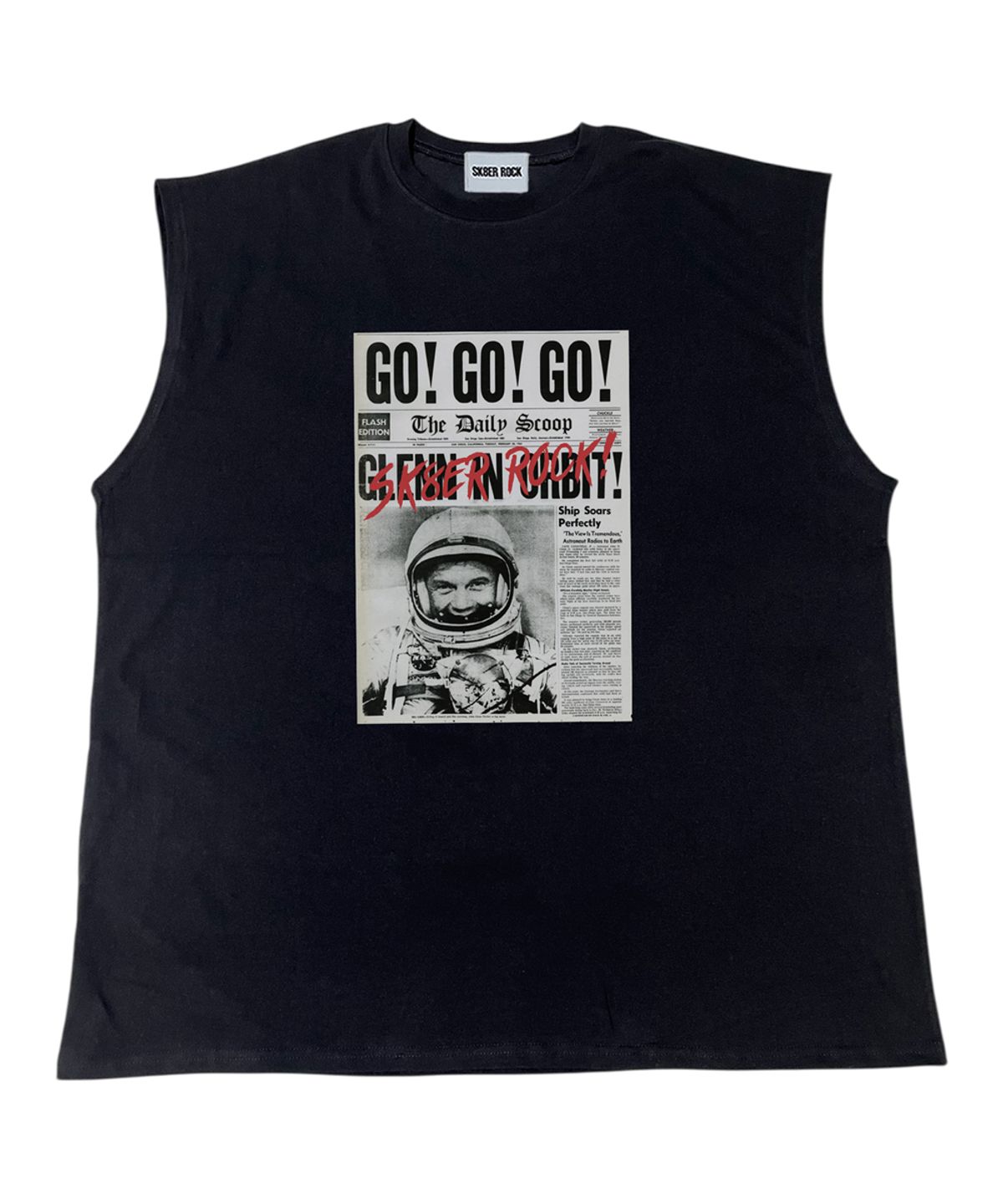 스케이터락(SK8ER ROCK) Cosmic Headline Sleeveless ((black))