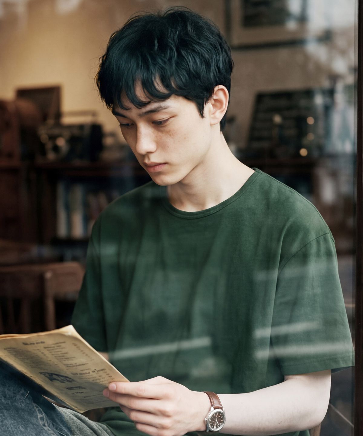 페플(FP142) 974OG 파인 듀어 반팔티 다크그린 SJST1570