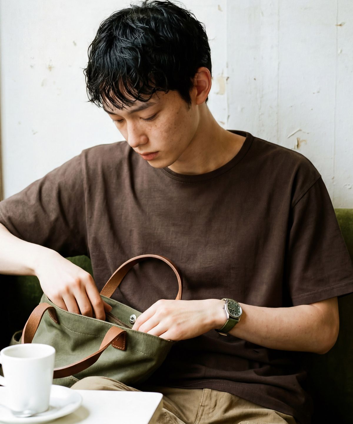 페플(FP142) 974OG 파인 듀어 반팔티 브라운 SJST1570