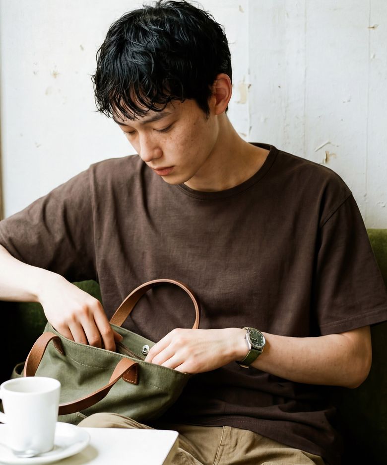 974OG 파인 듀어 반팔티 브라운 SJST1570