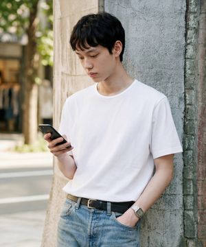 974OG 파인 듀어 반팔티 화이트 SJST1570