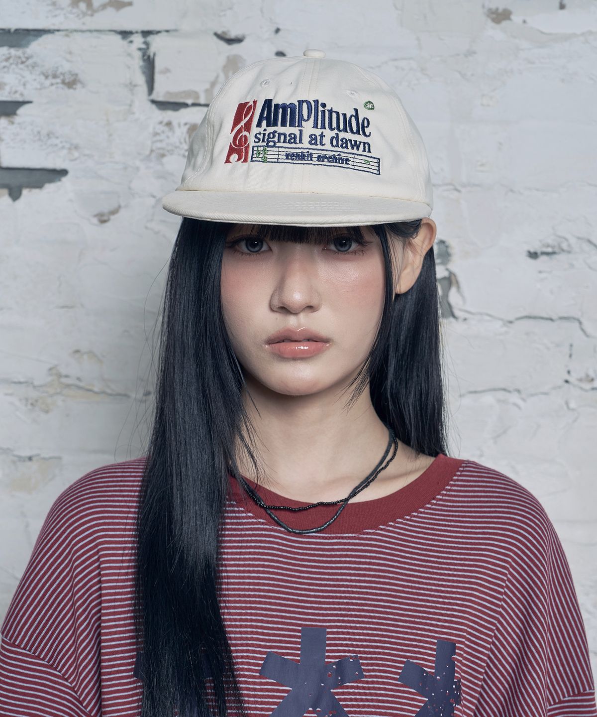 벤힛(VENHIT) AMplitude 일자챙 캡_아이보리