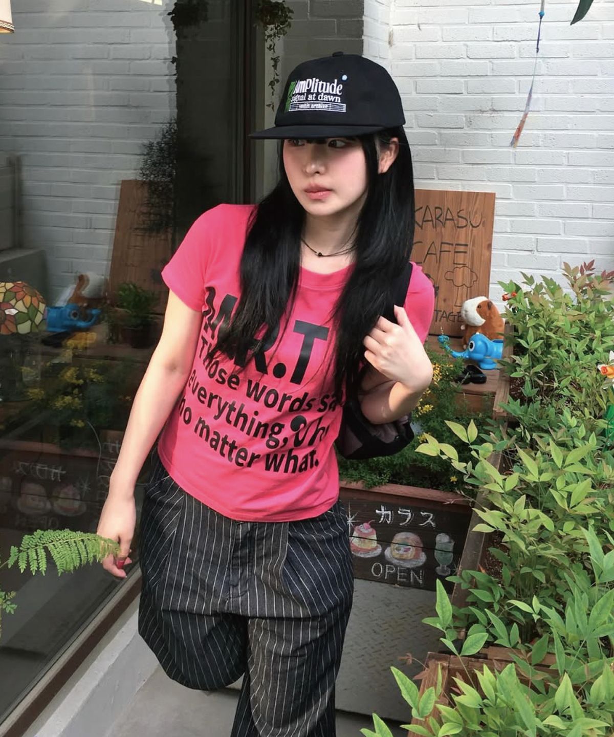 벤힛(VENHIT) AMplitude 일자챙 캡_블랙