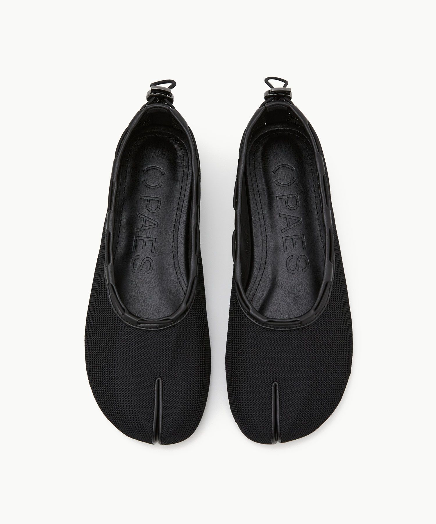 MUSINSA | PAES Mesh Air String Flat / Black