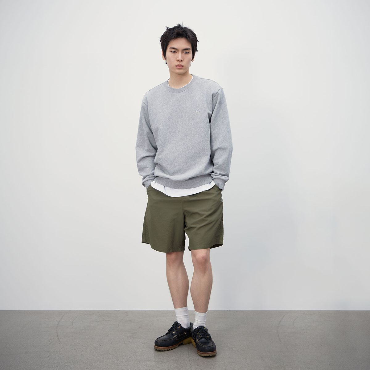캉골(KANGOL) 나일론 쇼츠 4062 카키