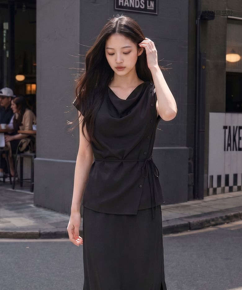 카울넥 블라우스 RMBLG25NT3