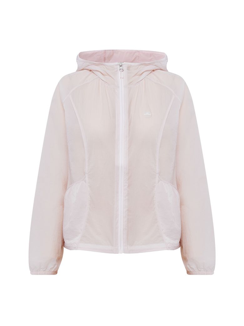 SHEER (시어) 여성 경량 후디 자켓_ICE PINK