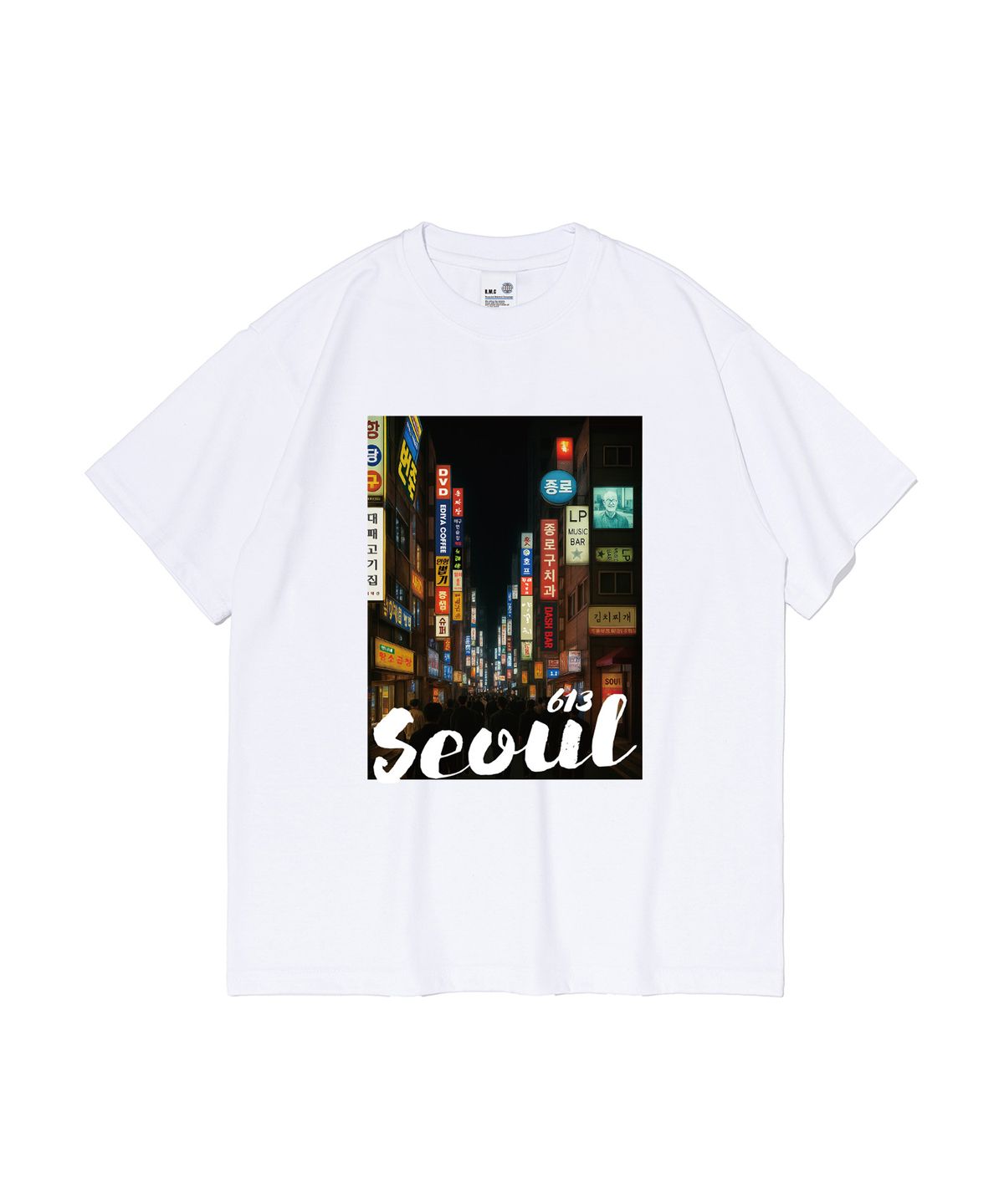 613서울(613SEOUL) (BIG) 스트리트 서울 반팔티(화이트)