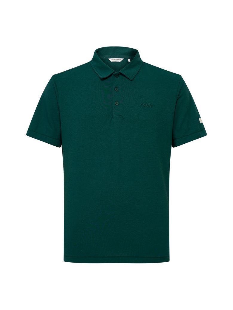 TECH LINEN (테크 린넨) 남성 반팔 폴로 티셔츠_Dark Green