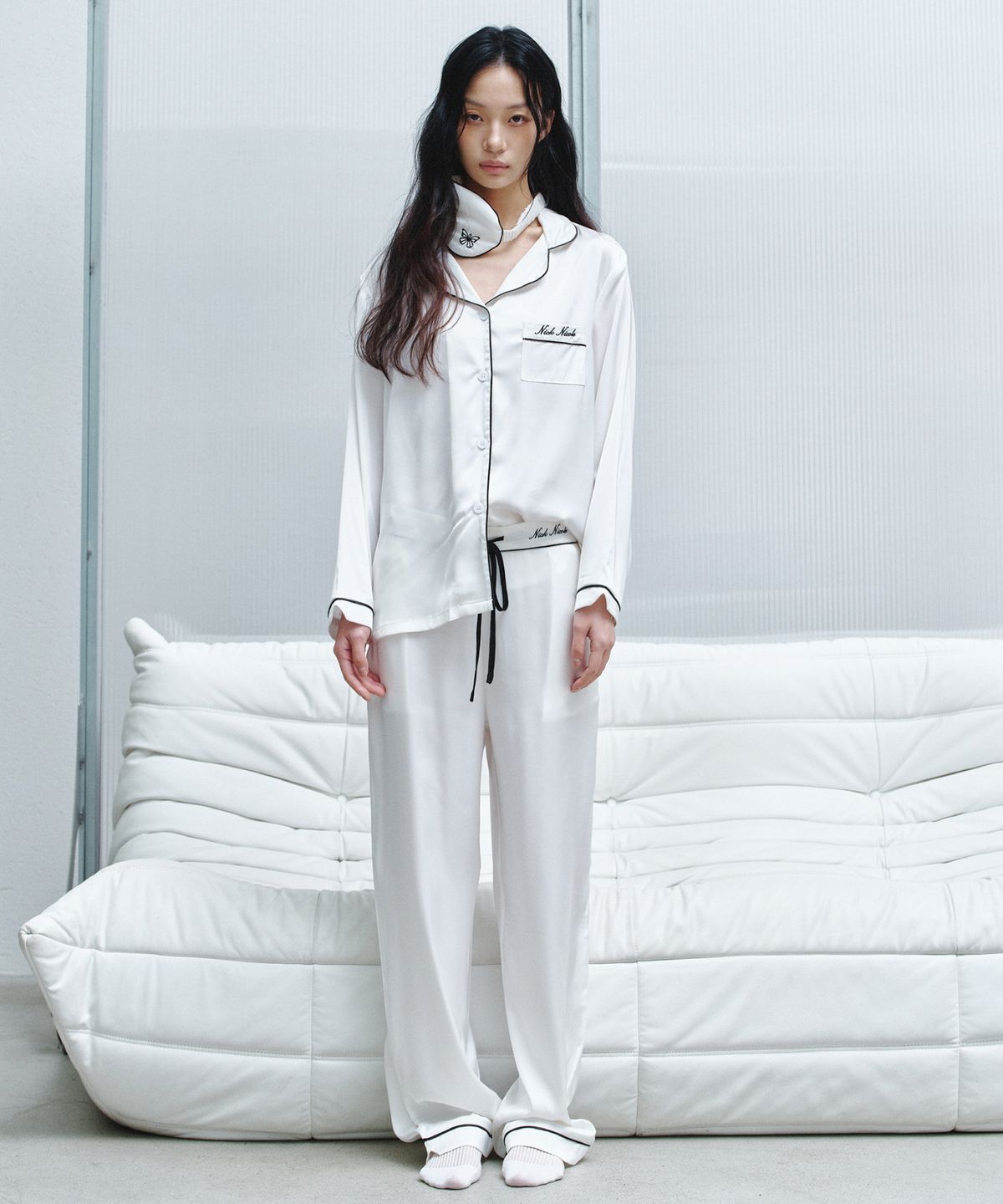 닉앤니콜(NICK&NICOLE) NICK NICOLE SILK PAJAMA SET_5 COLOR
