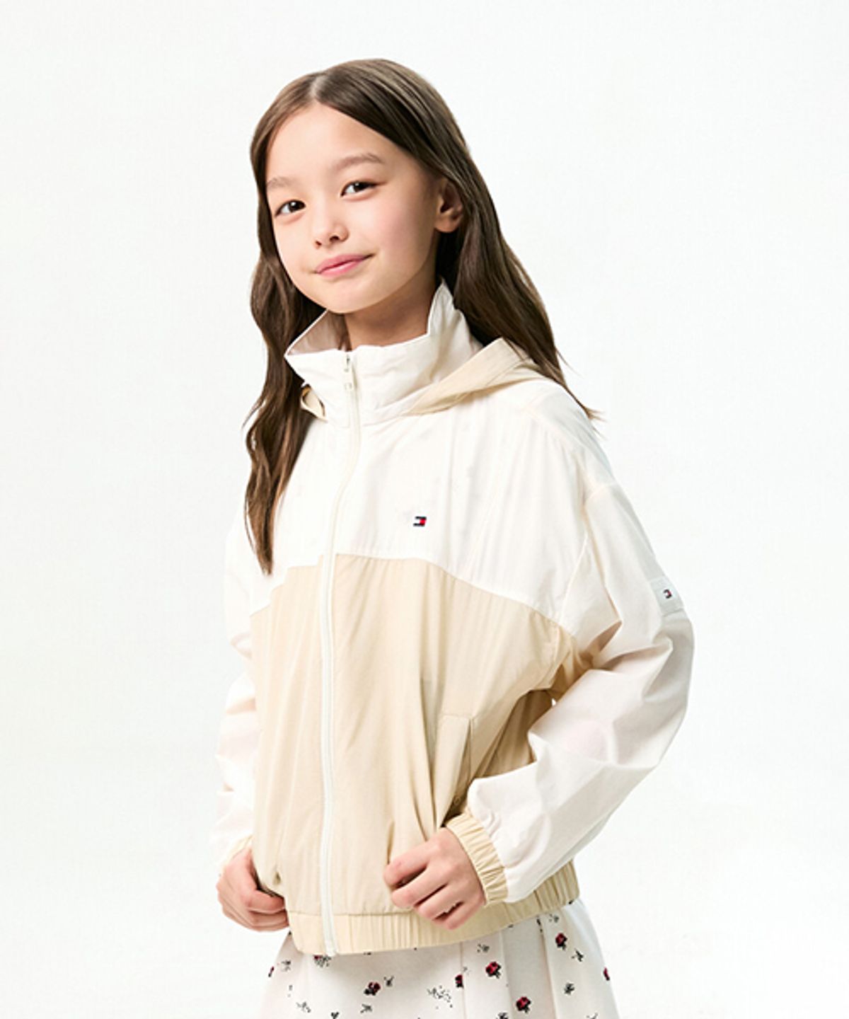 타미힐피거 키즈(TOMMY HILFIGER KIDS) 언라인드 컬러블럭 윈드브레이커