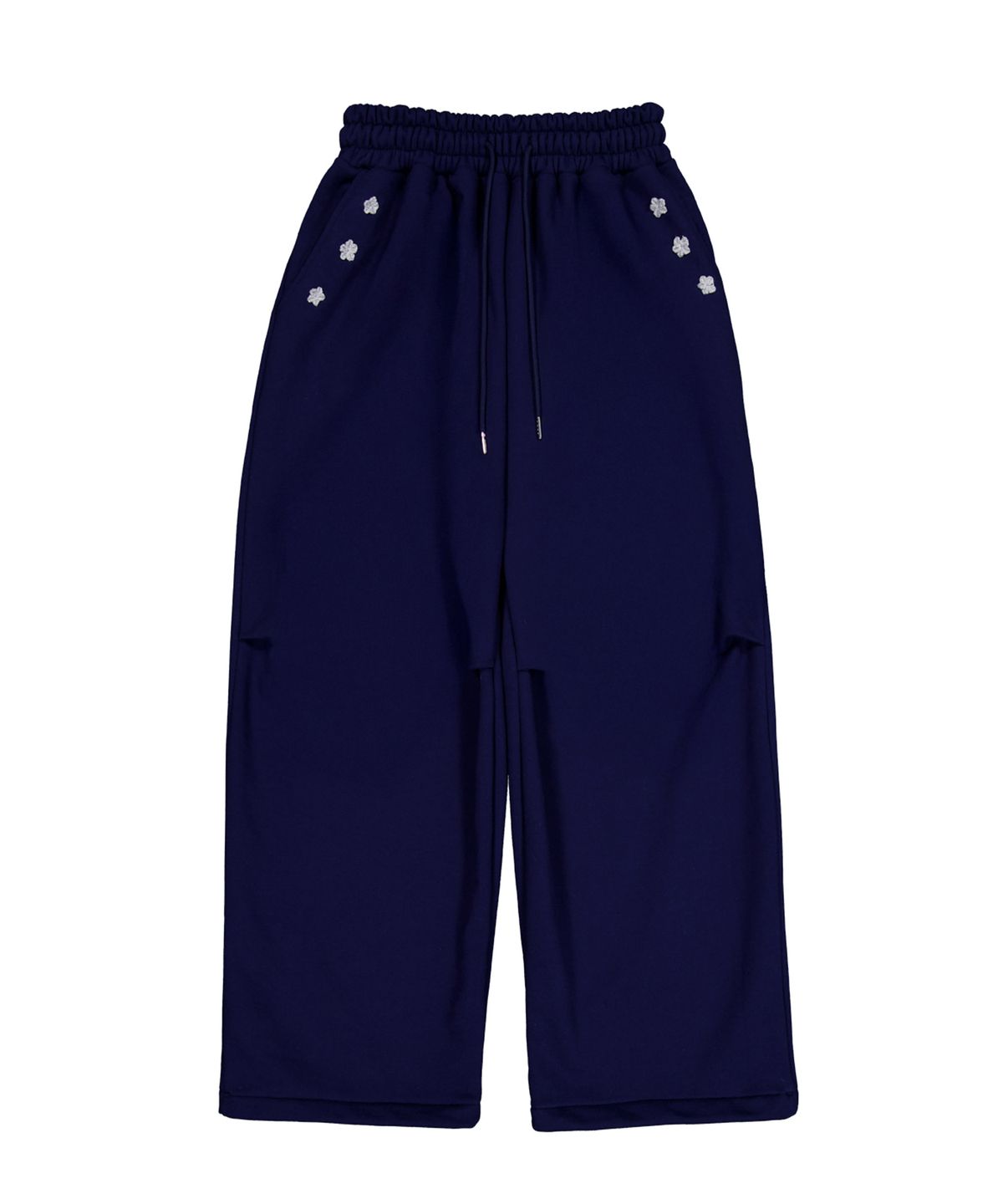 시월107(SIWEOL107) Crochet Sweat Pants (Navy)