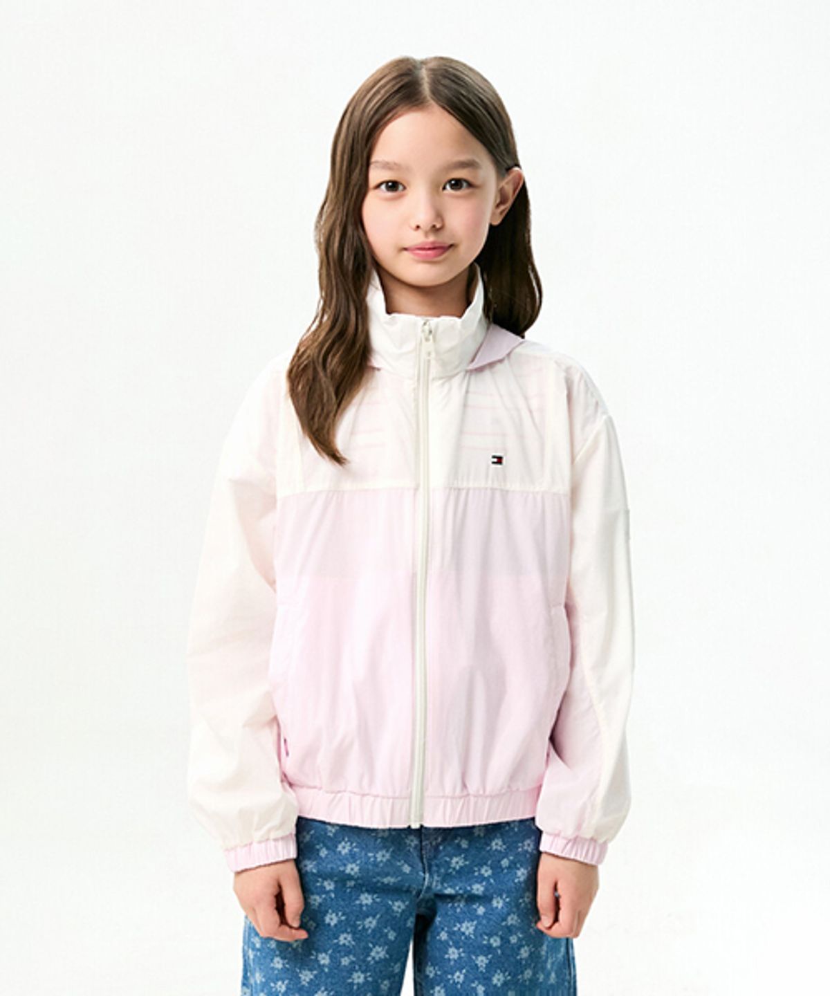 타미힐피거 키즈(TOMMY HILFIGER KIDS) 언라인드 컬러블럭 윈드브레이커