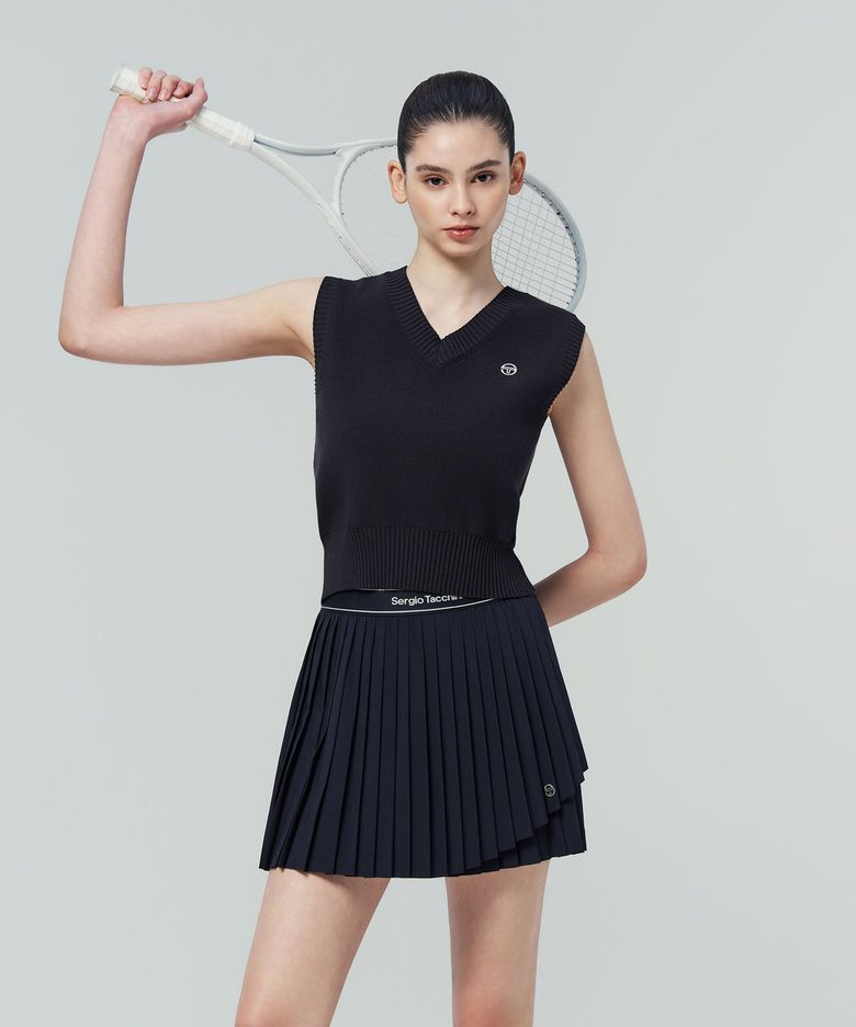 W 스웨터 베스트 (Navy)