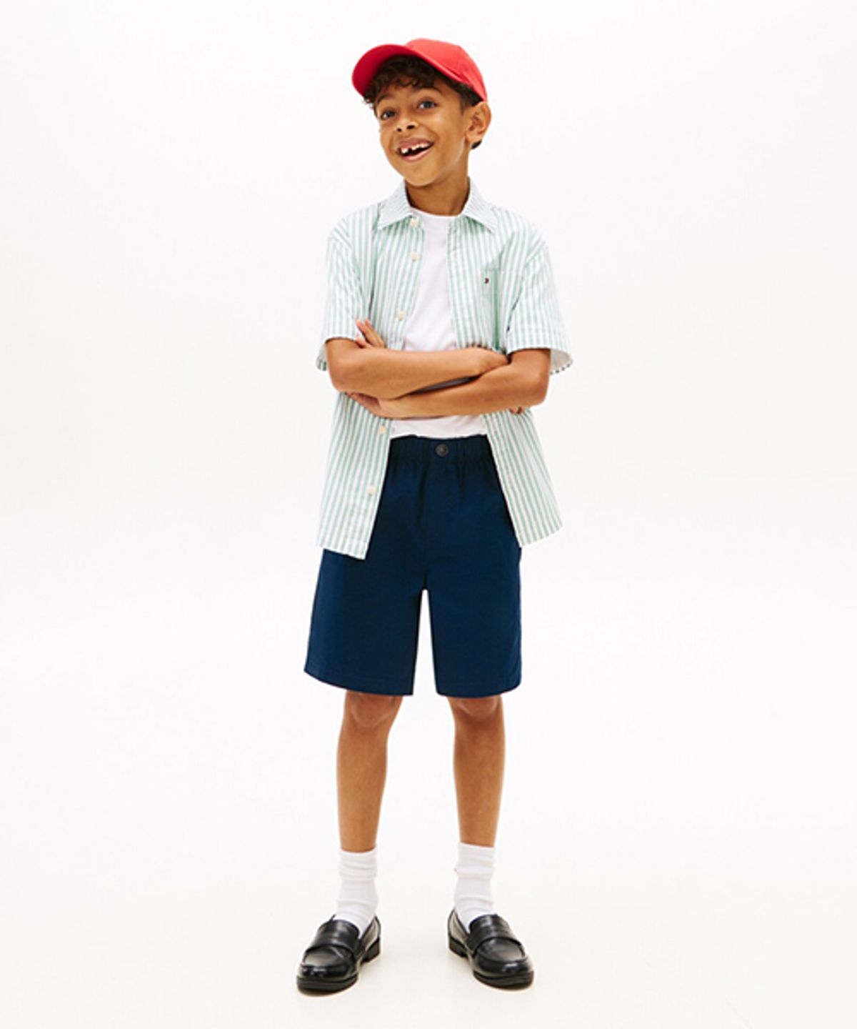 타미힐피거 키즈(TOMMY HILFIGER KIDS) 스트레치 포플린 쇼츠