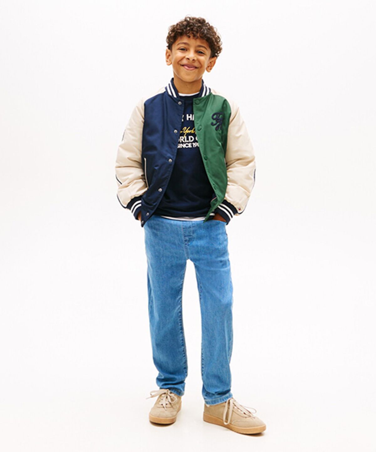 타미힐피거 키즈(TOMMY HILFIGER KIDS) 밴딩 라이트 데님 팬츠
