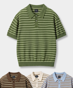 [10주년기획] © 모두의 써머 울 하프 니트_스트라이프 4 COLOR