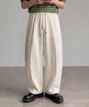[10주년기획] ©  모두의 린넨 100% 커브드 팬츠_3 COLOR