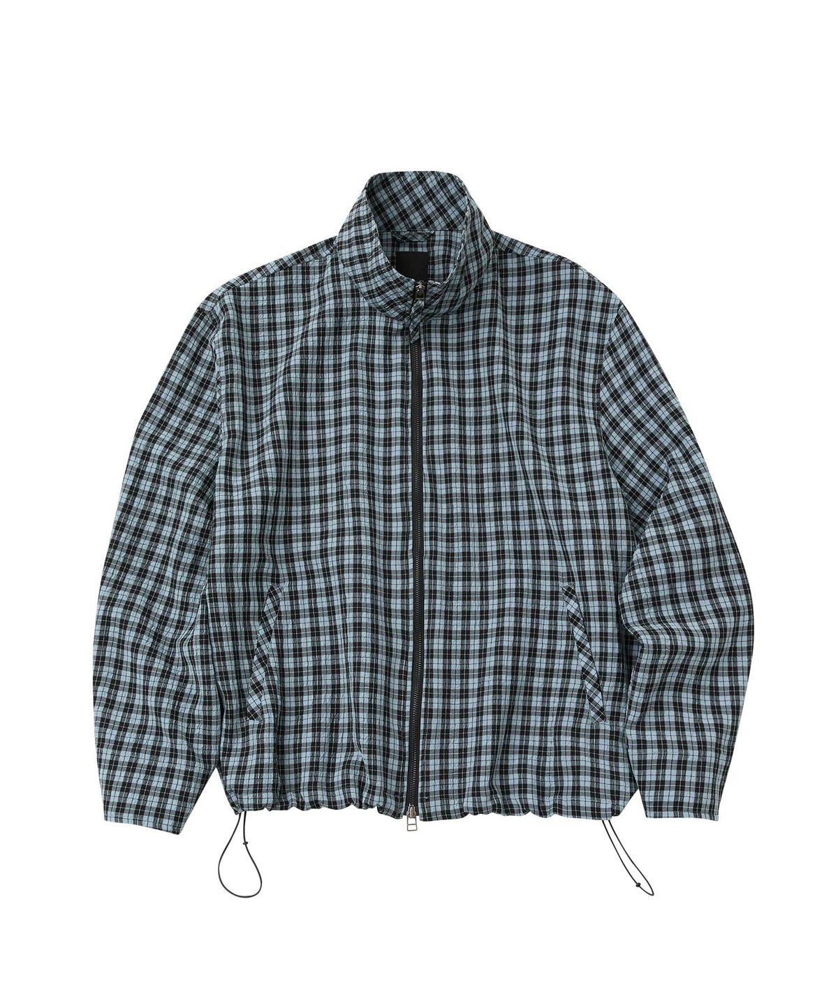 더블유엠씨(WMC) 체크 셔켓 블루종_GREYISH BLUE