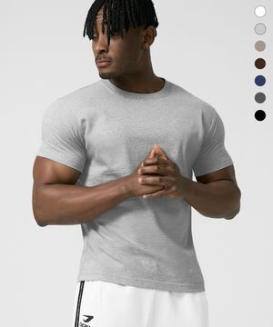 (건조기가능) 퓨어 코튼 머슬핏 하프 슬리브_7color