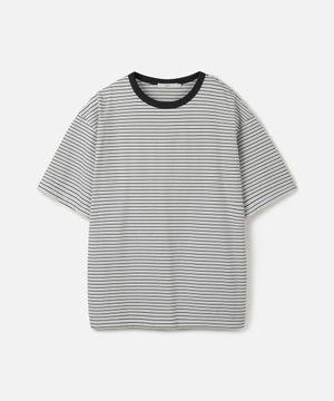 USA 코튼 32수/5 멀티 스트라이프 티셔츠 WHITE