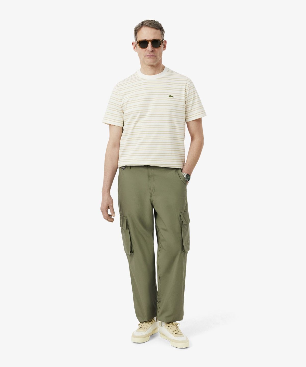 라코스테(LACOSTE) 남성 스트레이트 핏 카고 치노 HH6291-56G BMY