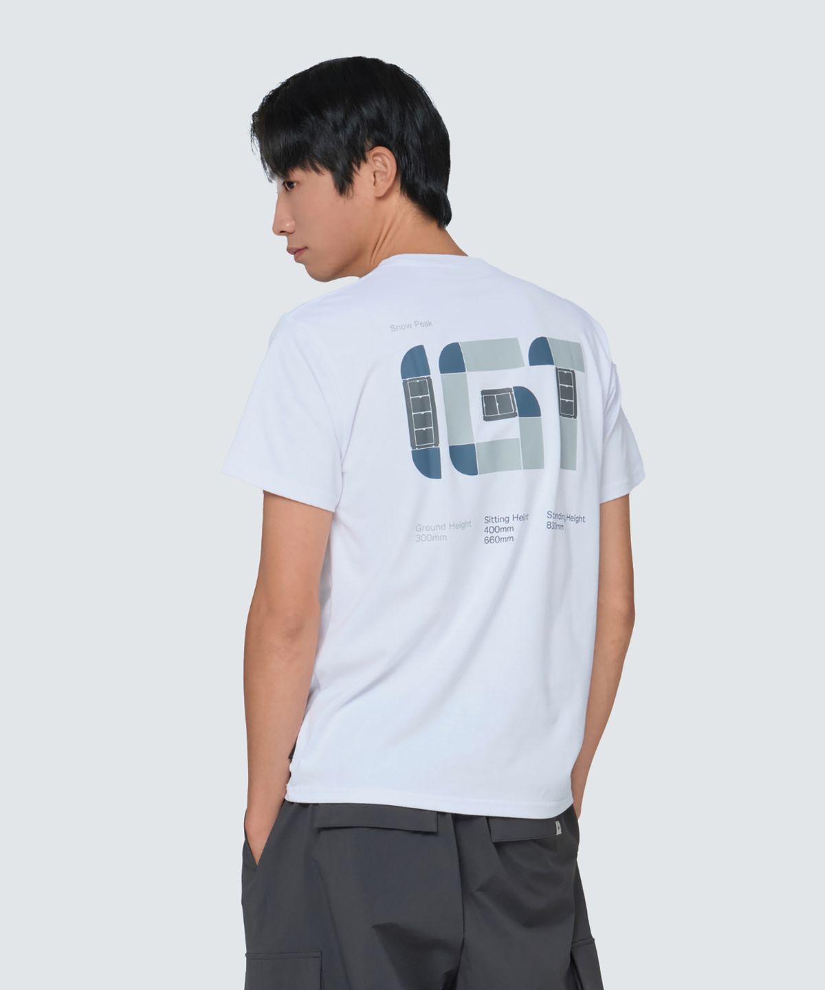 스노우피크 어패럴(SNOWPEAK APPAREL) IGT 로고 반팔 티셔츠 (S24FMBTS40) White