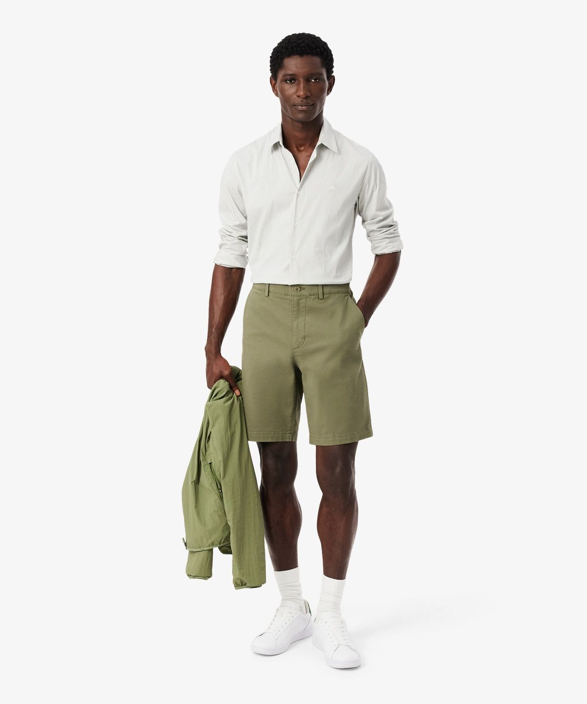 라코스테(LACOSTE) 남성 트윌 버뮤다 치노 FH2340-56G BMY