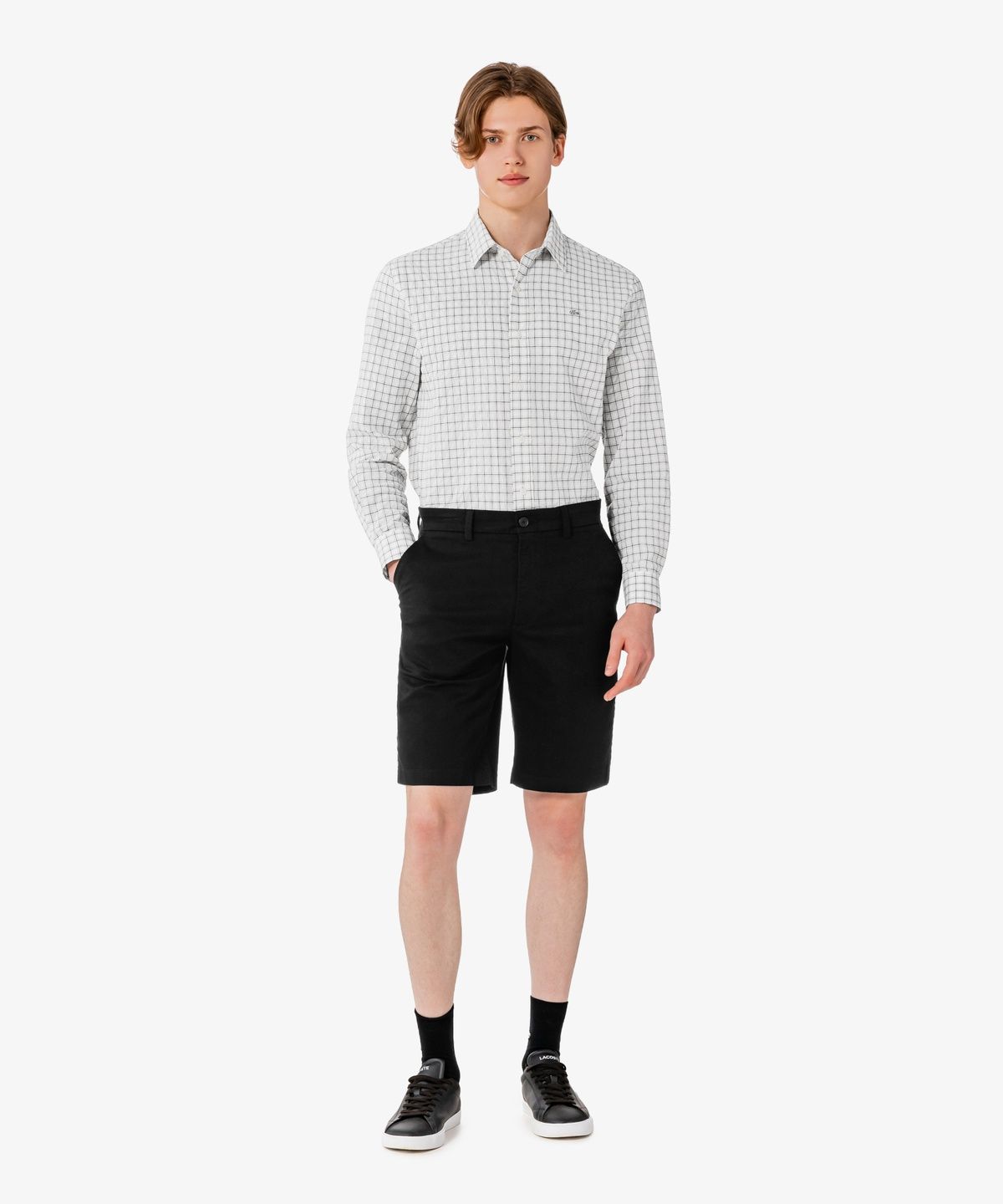 라코스테(LACOSTE) 남성 트윌 버뮤다 치노 FH2340-56G 031