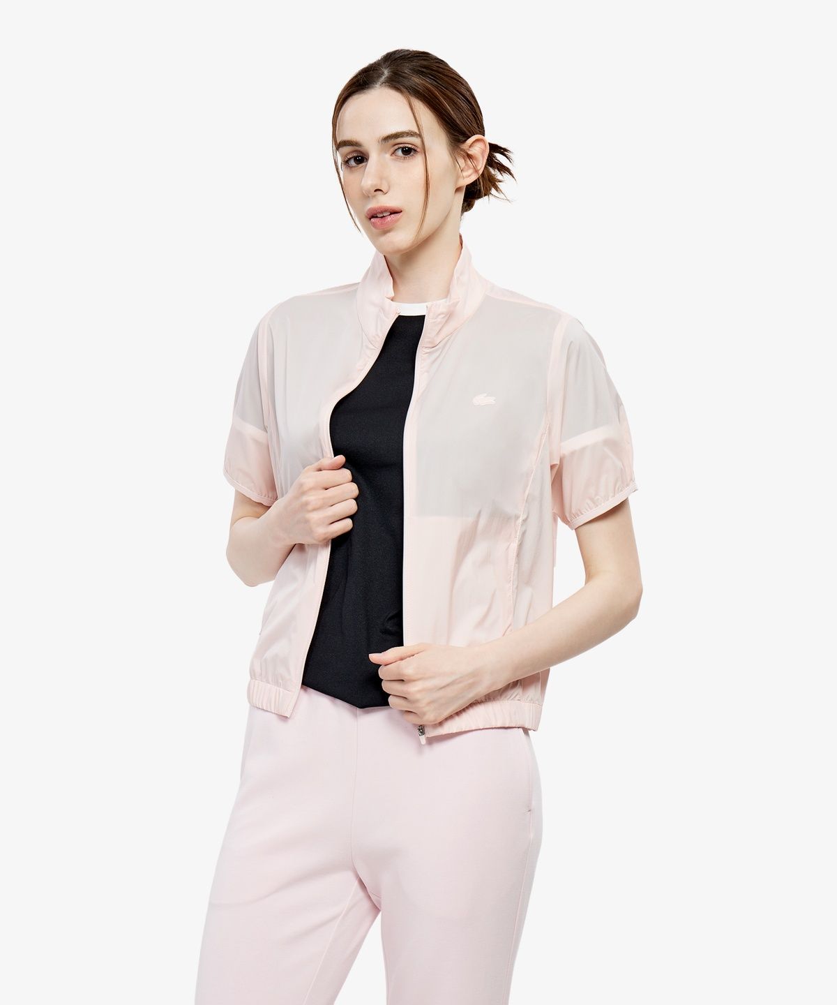 라코스테(LACOSTE) 여성 반팔 디자인물 점퍼 BF173E-56G ADY