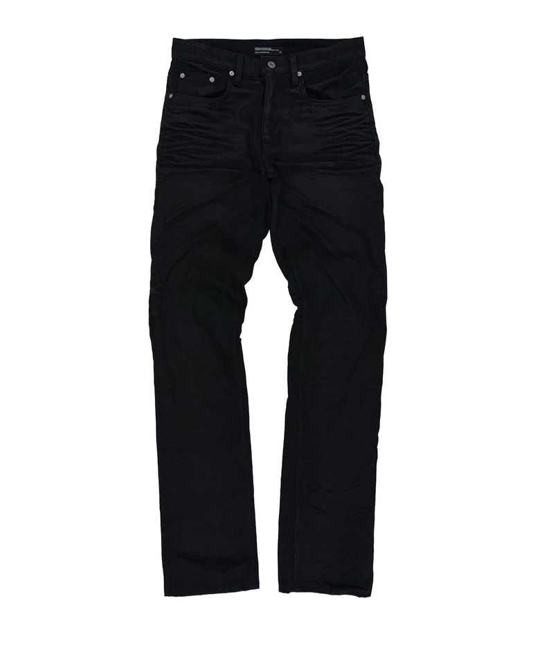Waxed Straight Leg Jeans
