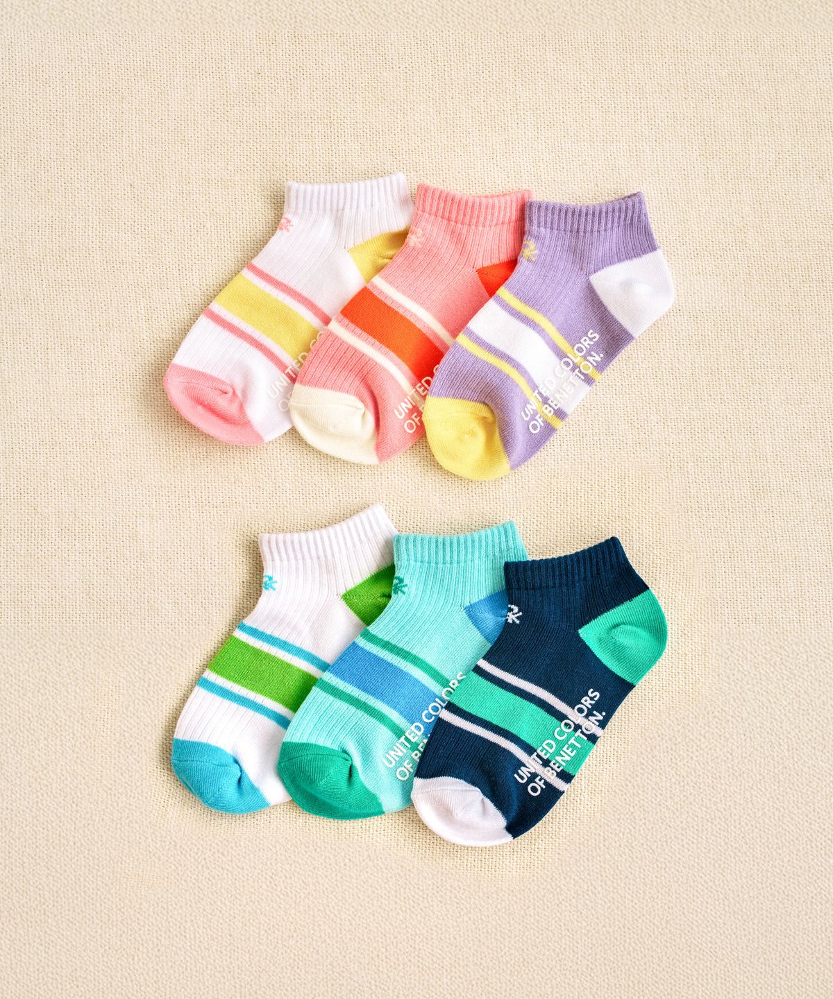 베네통키즈(BENETTONKIDS) 키즈 슈가 골지 스니커즈 3족 (2colors)