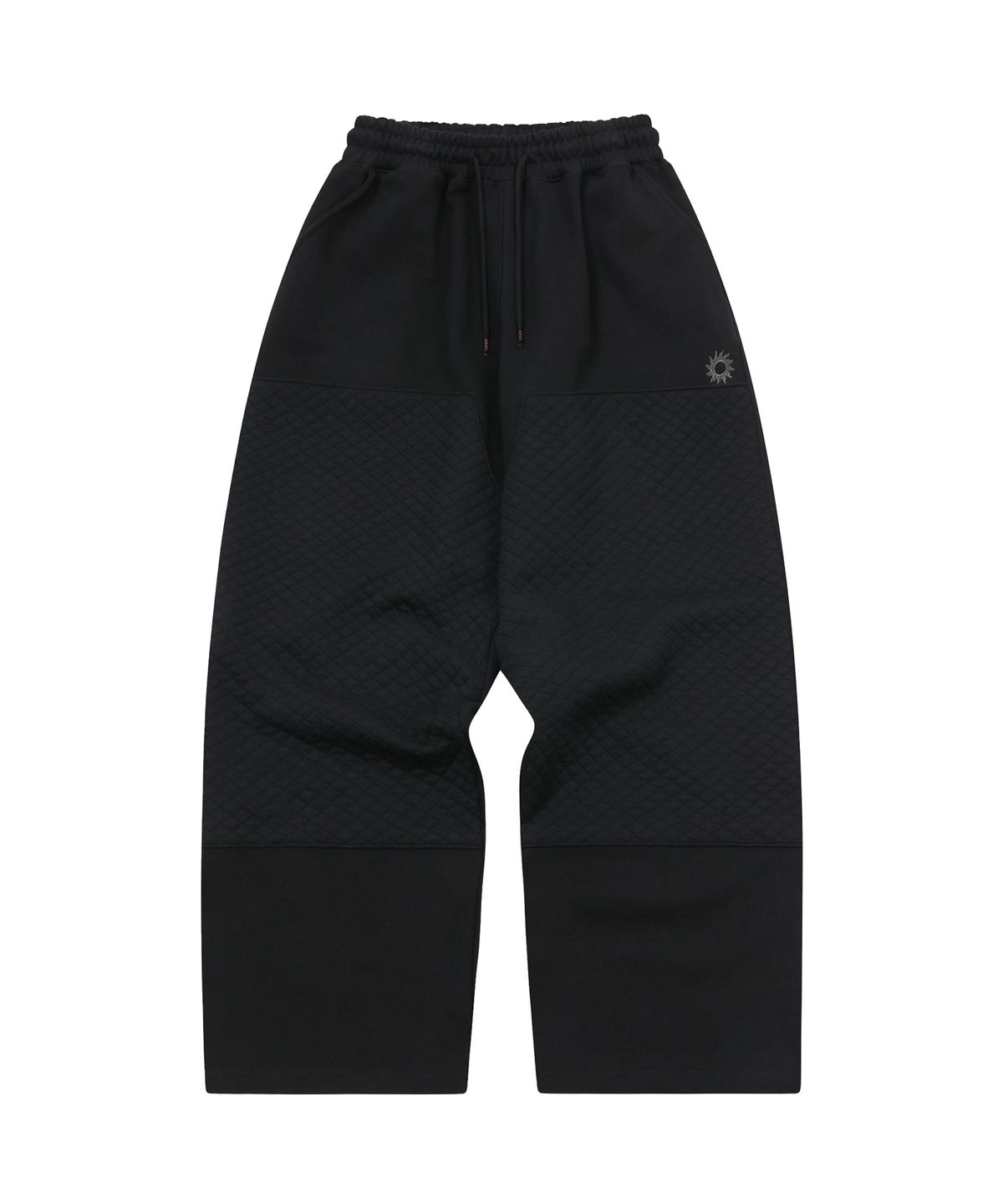 에스이에스티(S'EST) Quilt Carpenter Sweatpants Black