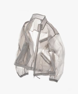 [UV 프로텍션] 2WAY 시어드 스탠넥 자켓_GREY