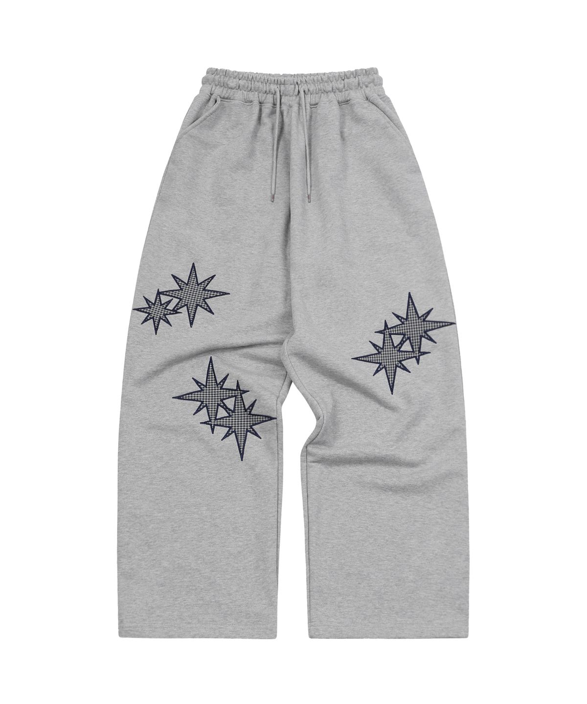 에스이에스티(S'EST) Twin Star Applique Training Pants Gray