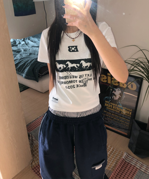 b3 세미크롭 반팔티 [화이트]