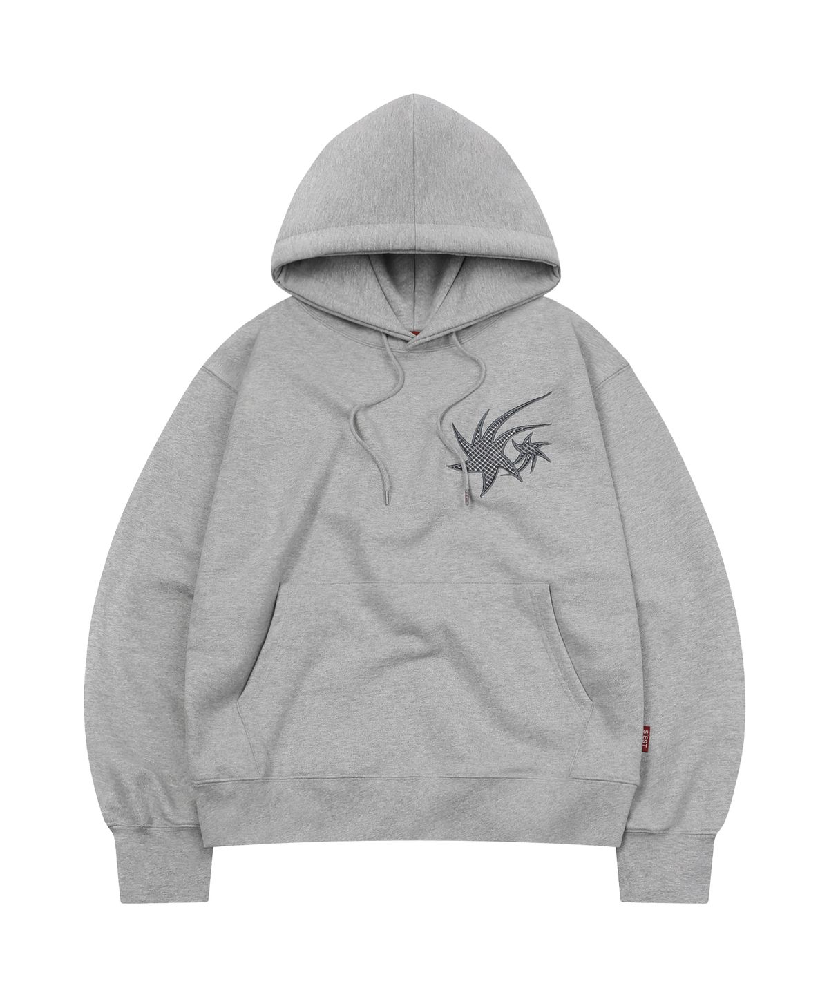 에스이에스티(S'EST) Star Applique hoodie Gray